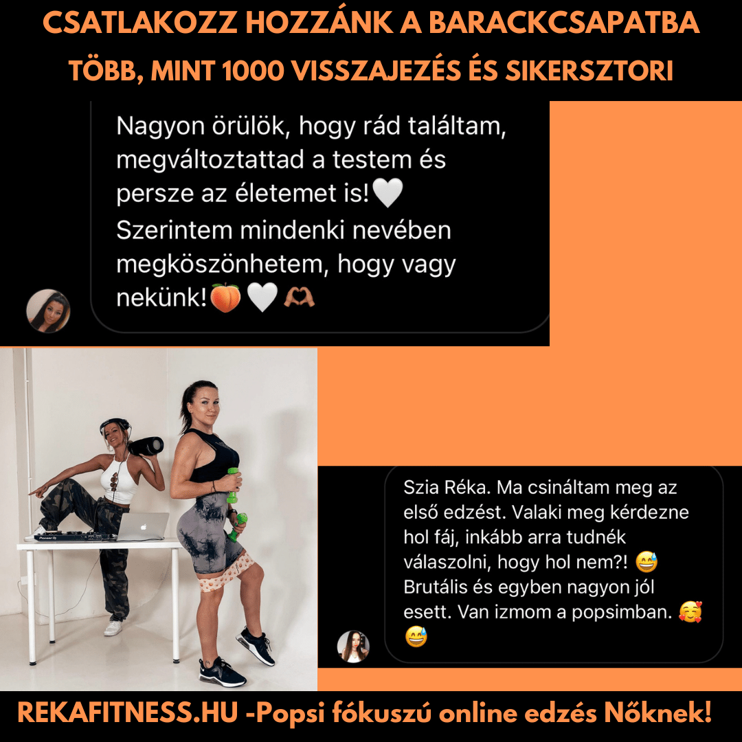 Farizom építés online edzés Csatlakozz a Barackcsapathoz